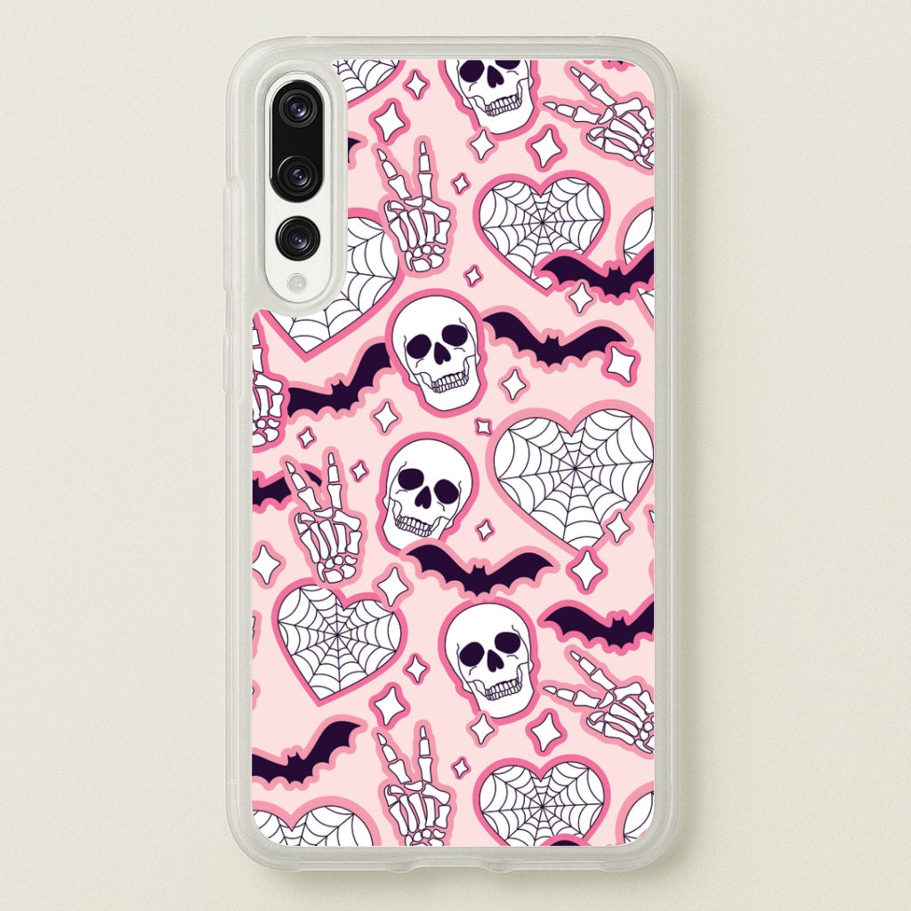 Cute Halloween Stickers Pattern Huawei P20 Pro Case