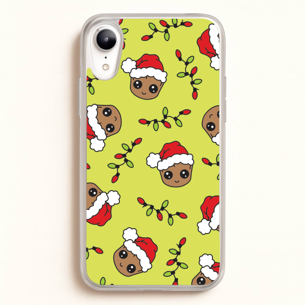 Christmas Tree Hero Pattern iPhone XR Case