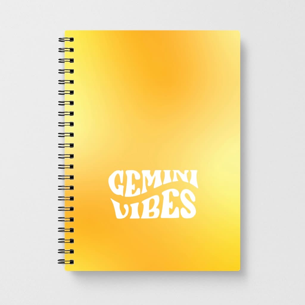 Gemini Vibes Gradient Zodiac Notebook