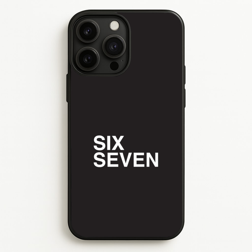 6 7 Black iPhone 13 Pro Max Case