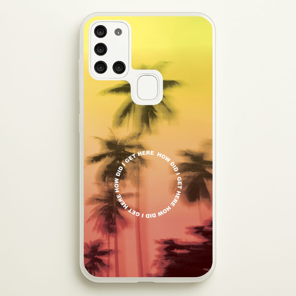 Palm Trees Circle Galaxy A21s Case