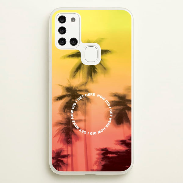 Palm Trees Circle Galaxy A21s Case