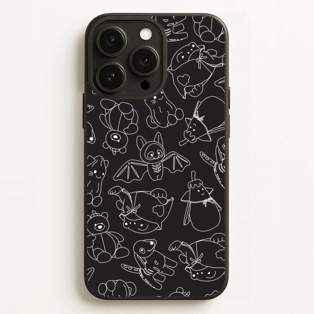 Halloween Plushies Pattern II - Halloween Phone Case for Apple iPhone, Samsung Galaxy, Huawei and Google Pixel