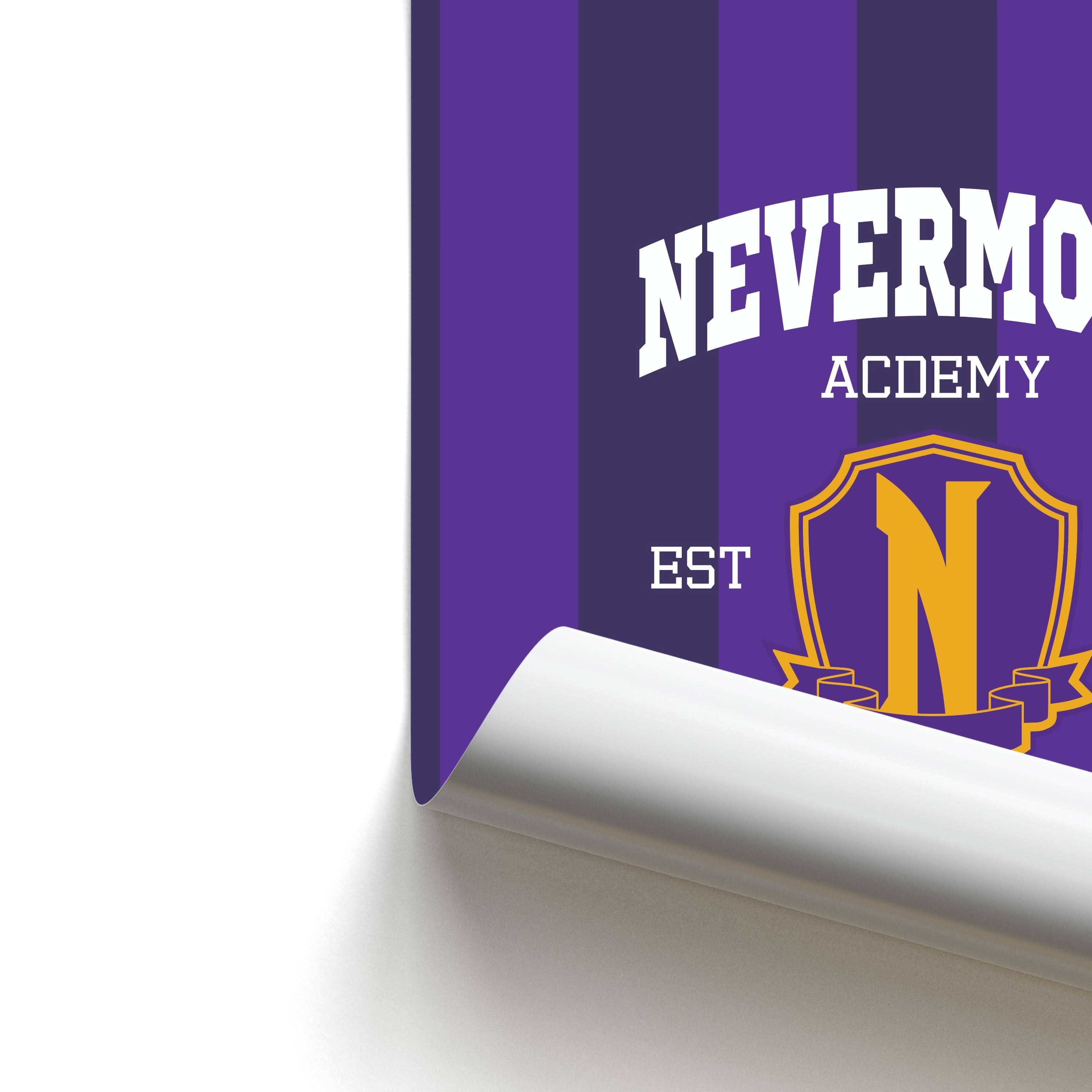 Addams Academy Purple Poster