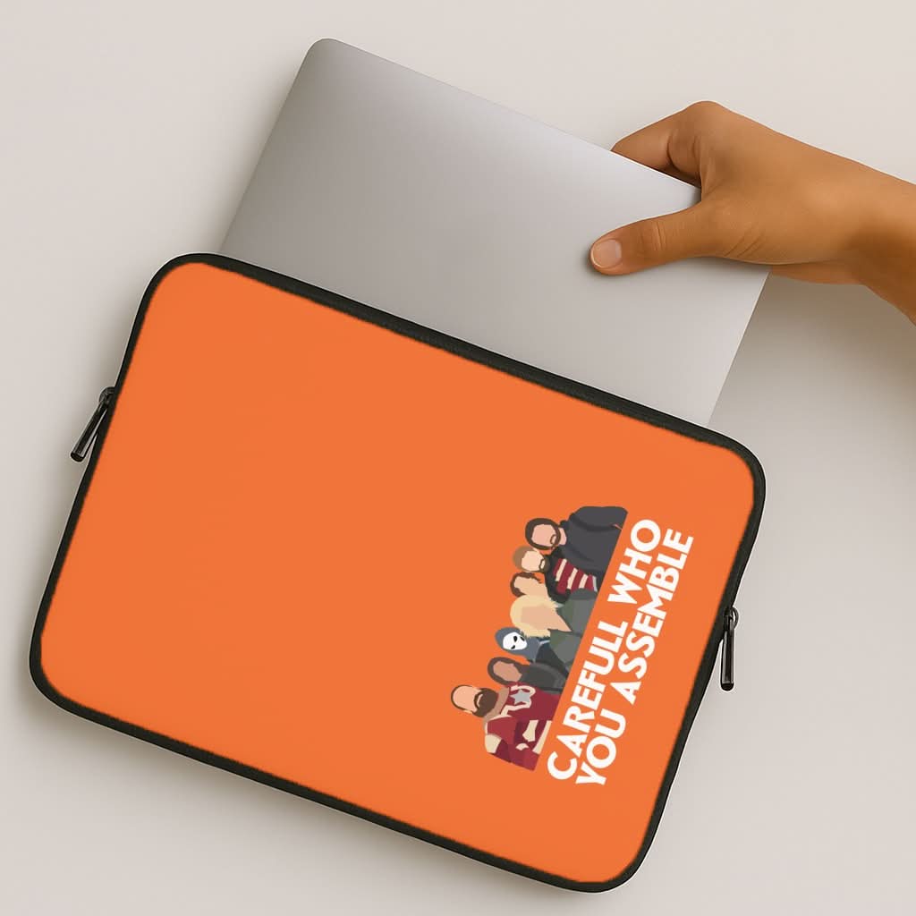 Careful Who You Assemble MacBook Cover