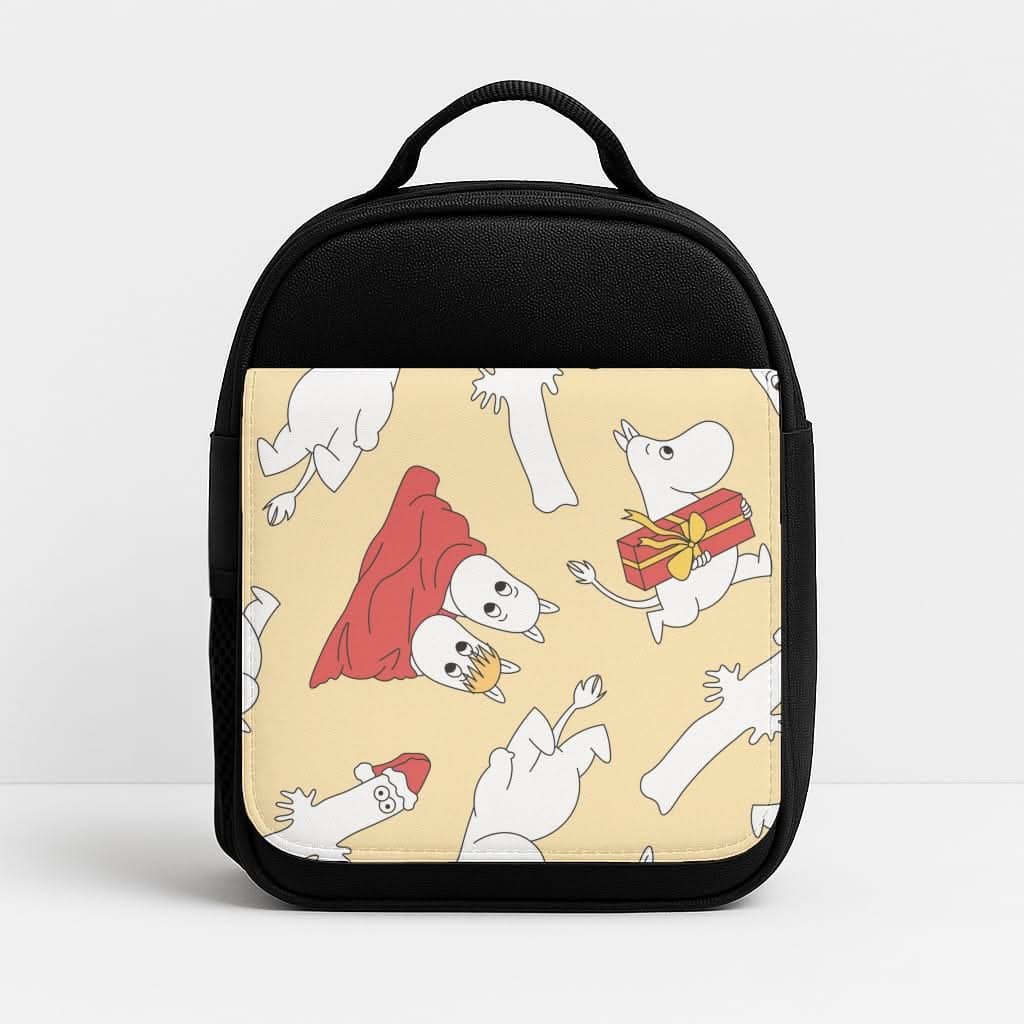 Christmas Mooms Pattern Insulated Lunch Bag