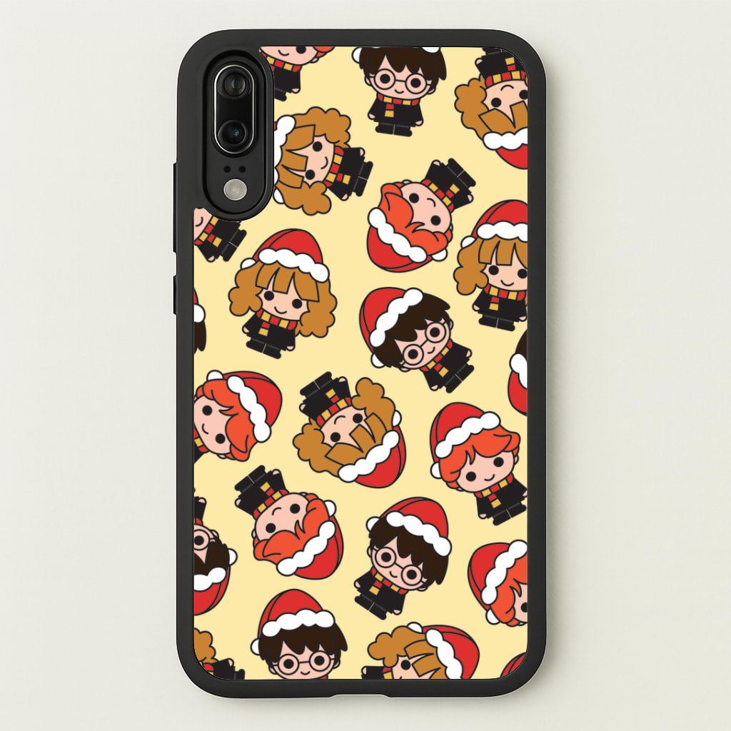 Wizards With Christmas Hats Pattern Huawei P20 Case