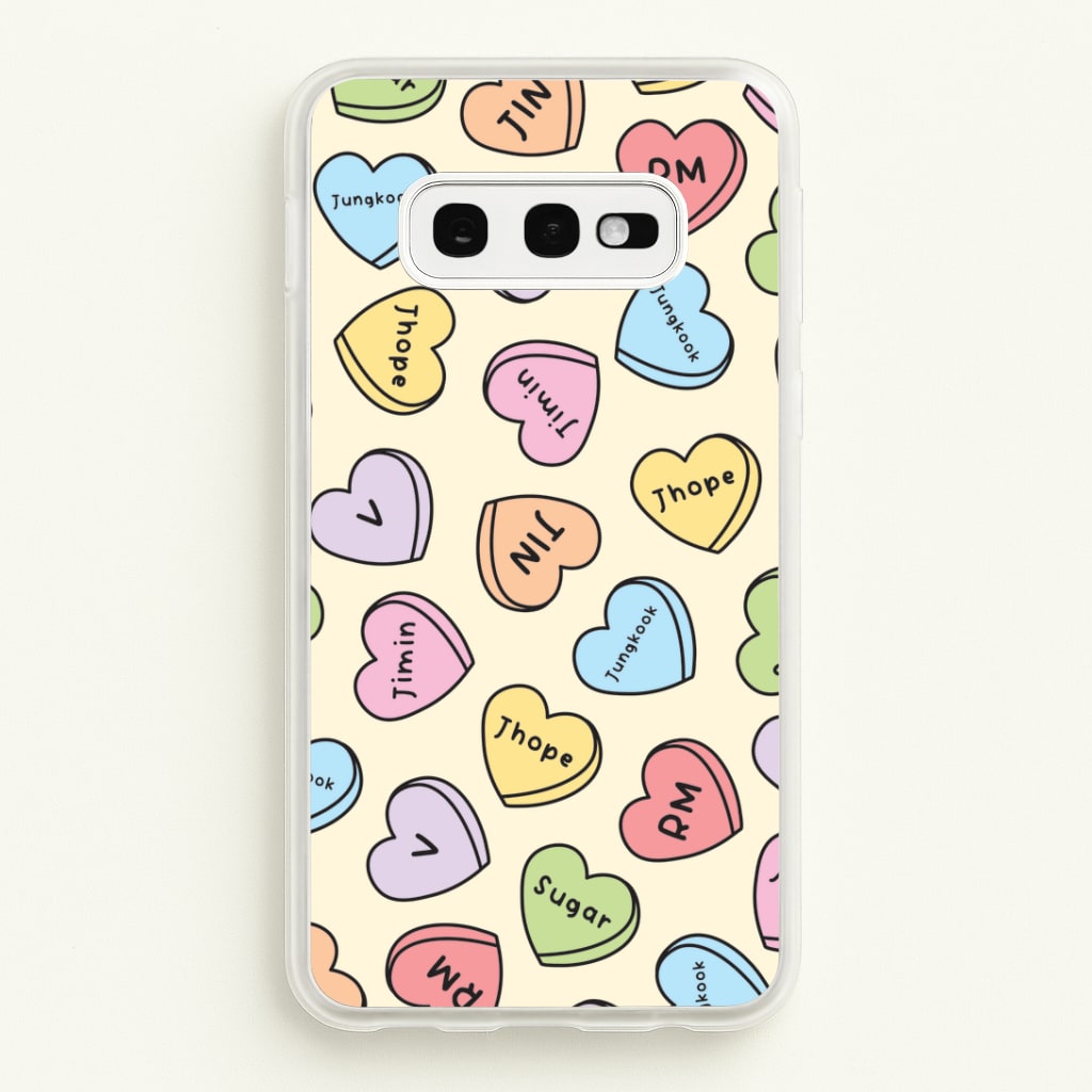 K-Pop Band Members Love Hearts Pattern Galaxy S10e Case