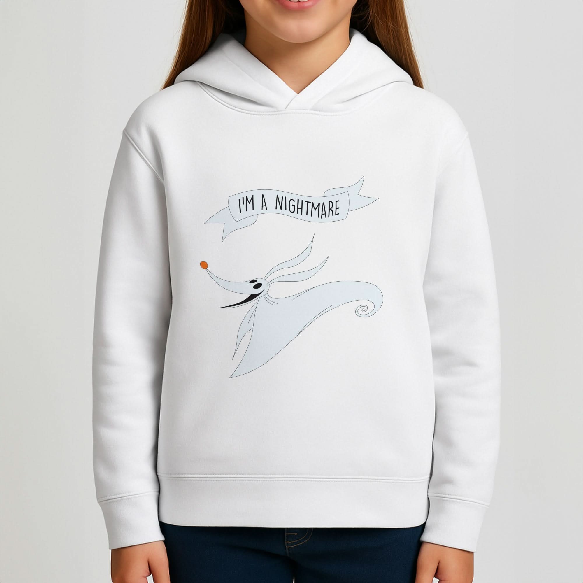Stripey I'm A Nightmare Girls Hoodie