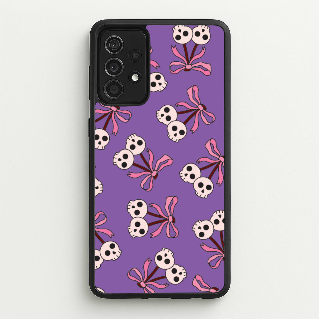 Cherry Skulls Pattern Galaxy A52 / A52s Case