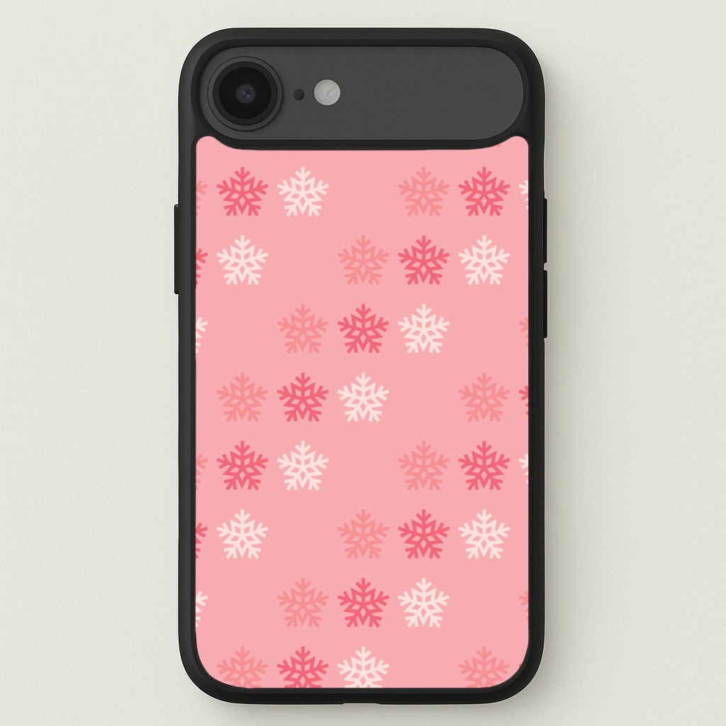 Red Slowflakes Christmas Pattern iPhone 17 Air Case