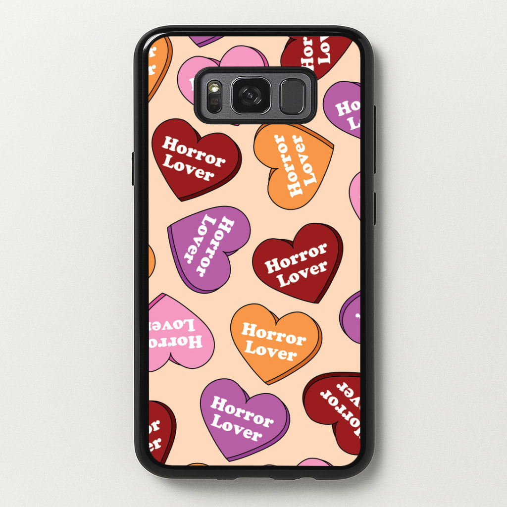 Horror Lover Hearts Pattern Galaxy S8 Case