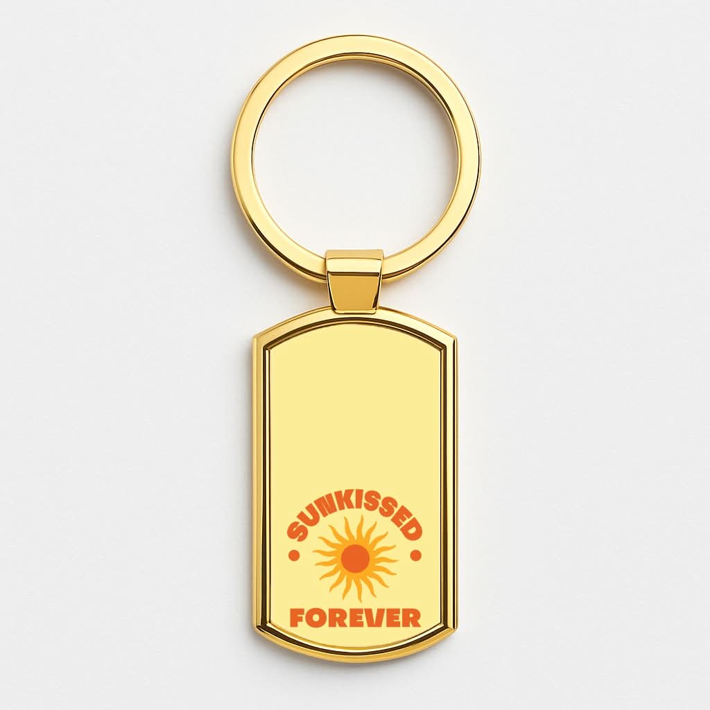 Sunkissed Forever Gold Keyring