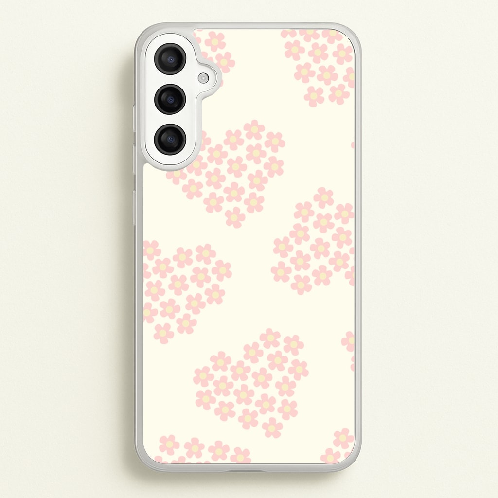 Flower Hearts Pattern Galaxy A34 Case