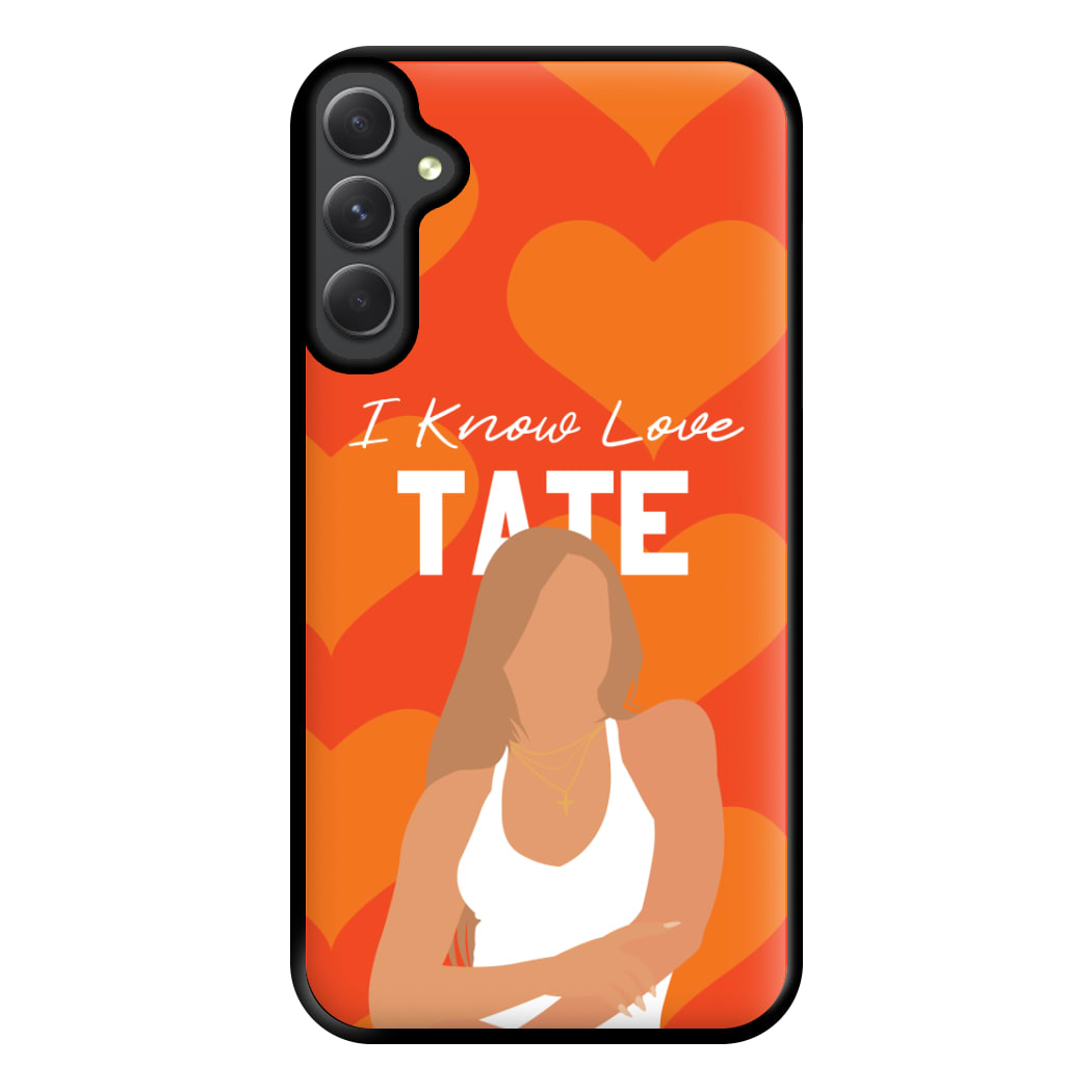 I Know Love Pattern Galaxy A34 Case