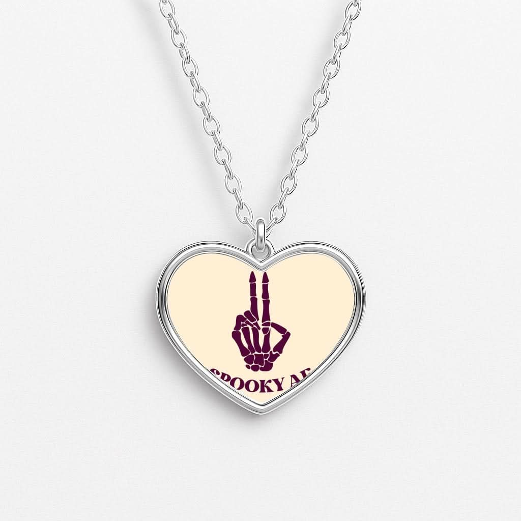 Spooky AF Heart Necklace