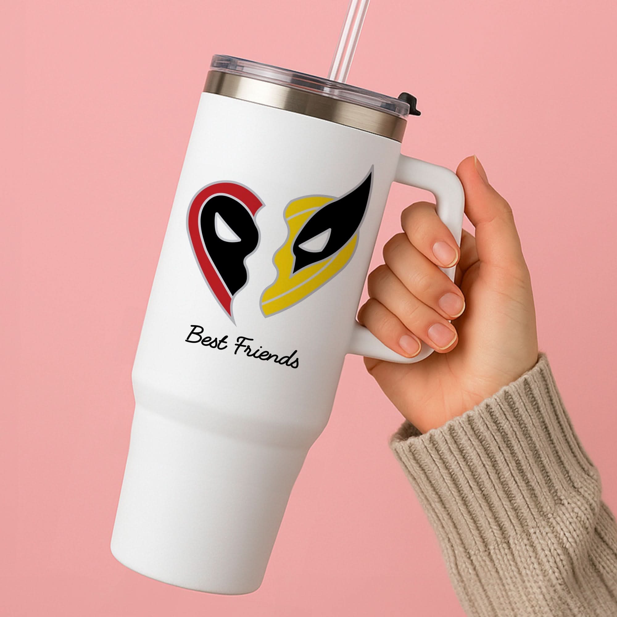 Superhero Best Friends Locket Tumbler