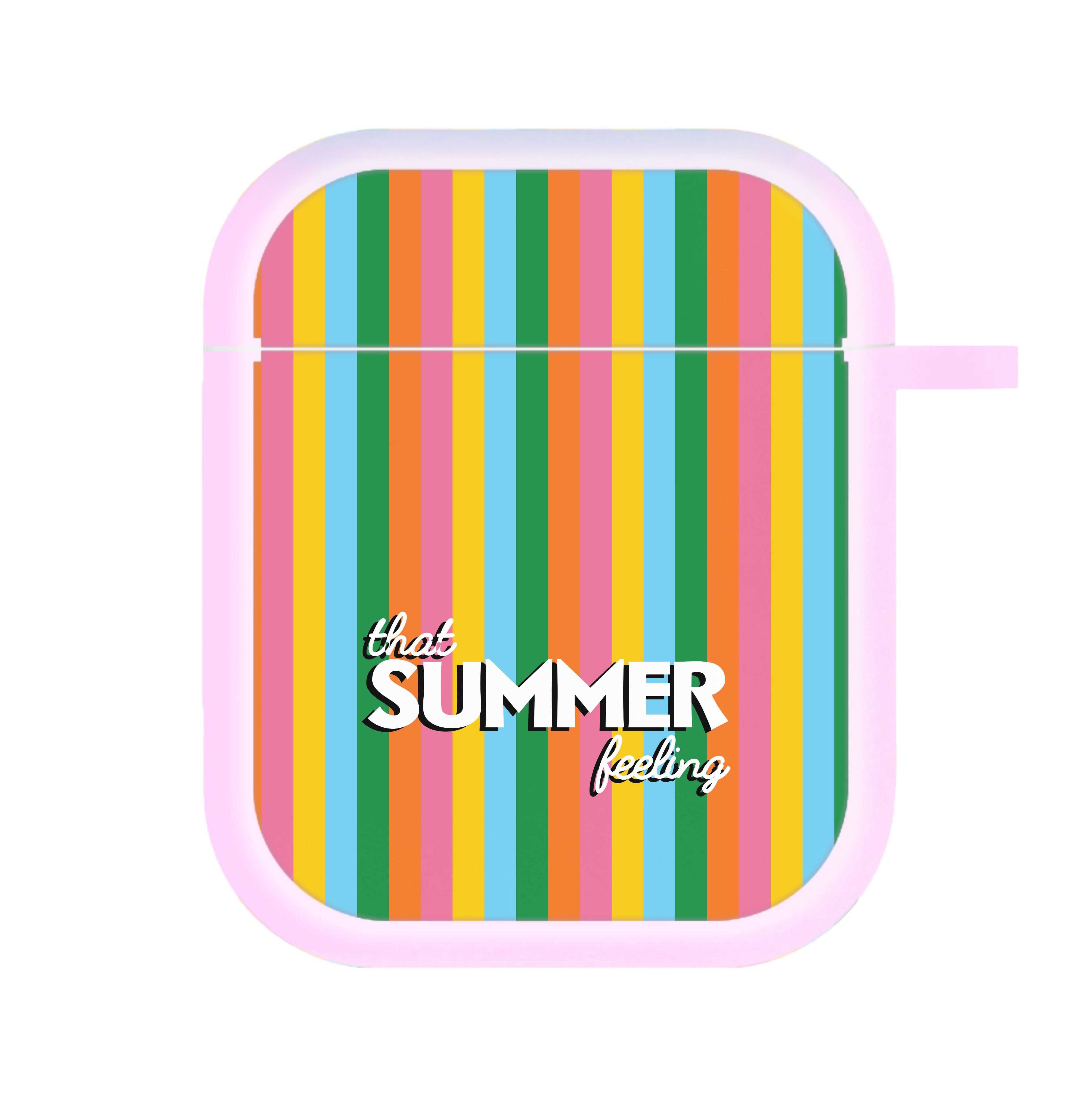 That Summer Feeling Stripes AirPods Case