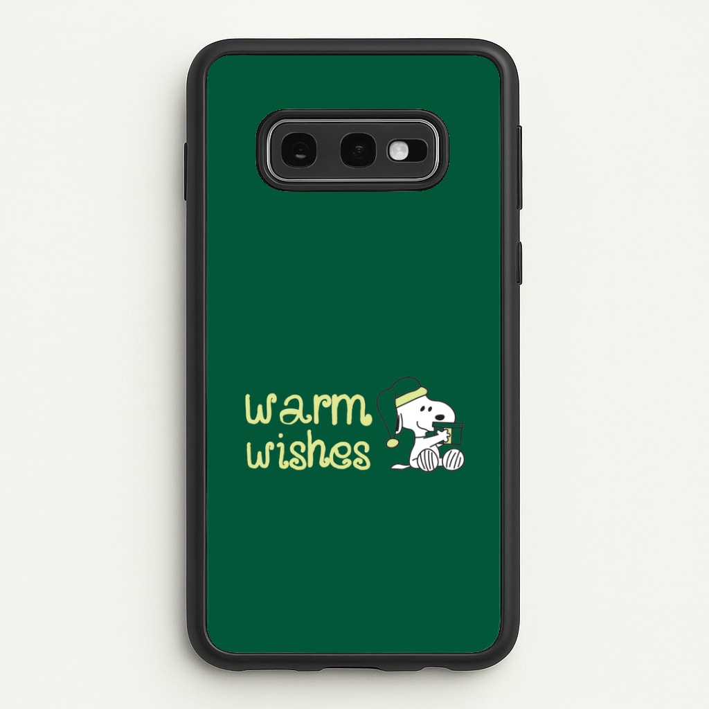 Cartoon Beagle Warm Wishes Galaxy S10e Case
