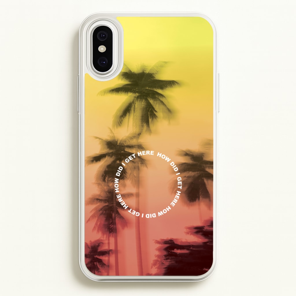 Palm Trees Circle iPhone XS Max Case