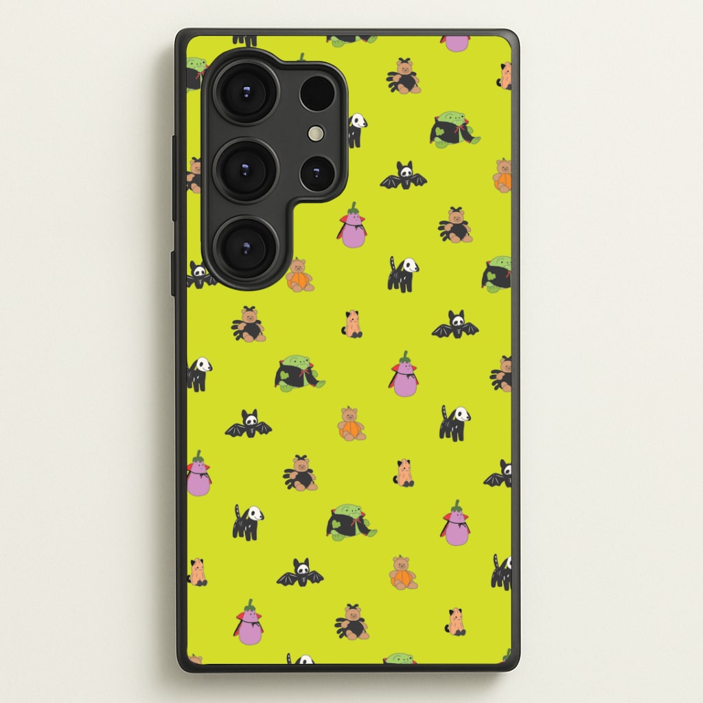 Halloween Plushies Pattern III - Halloween Galaxy S25 Ultra Case