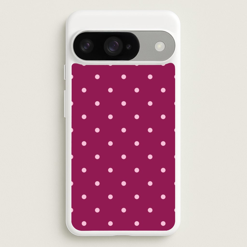 Raspberry Polka Dots Google Pixel 10 / 10 Pro Case