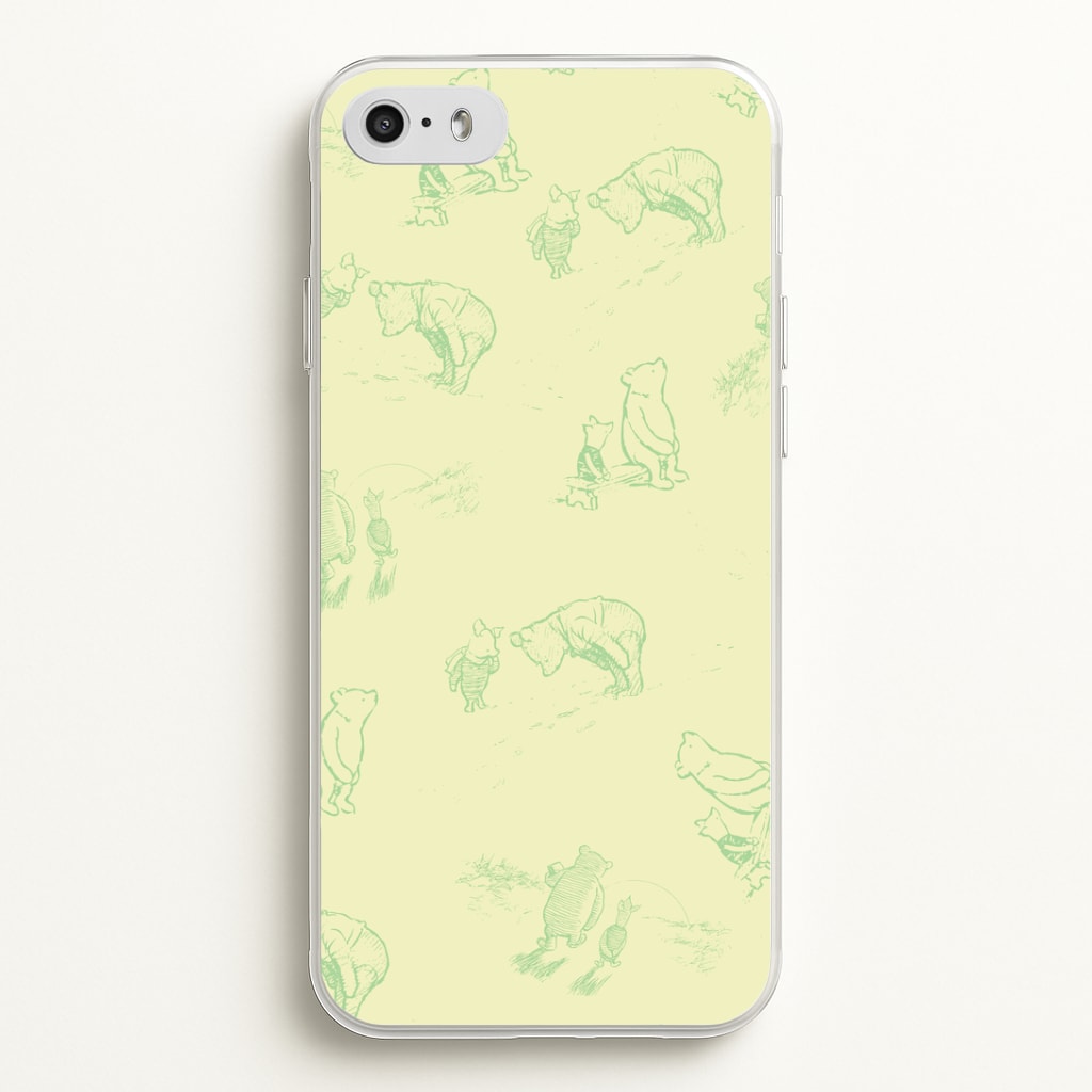 Sketched Winnie Pattern iPhone 5 / 5s / SE 2016 Case