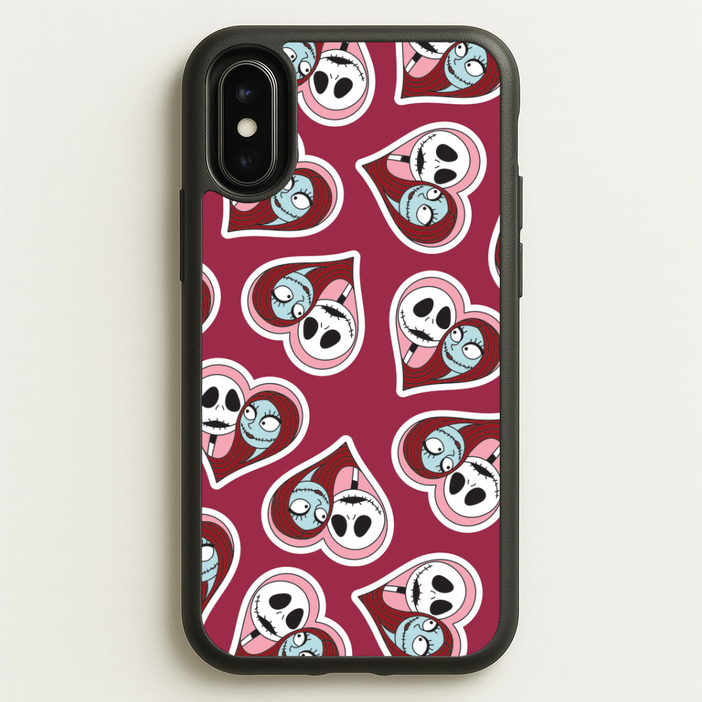 J And S Heart Pattern iPhone X / XS Case