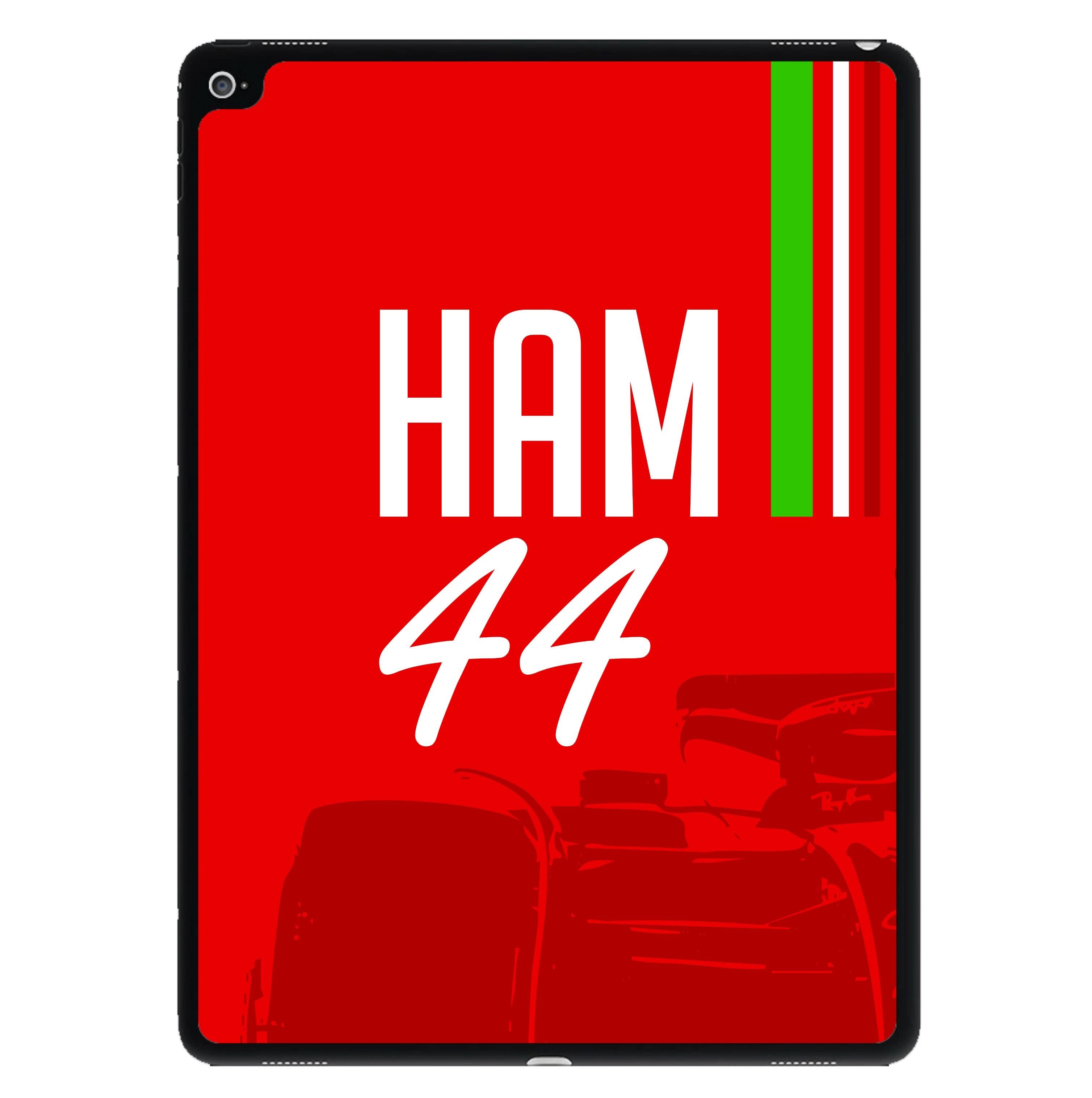 Dark Red Hamilton 44 iPad Case