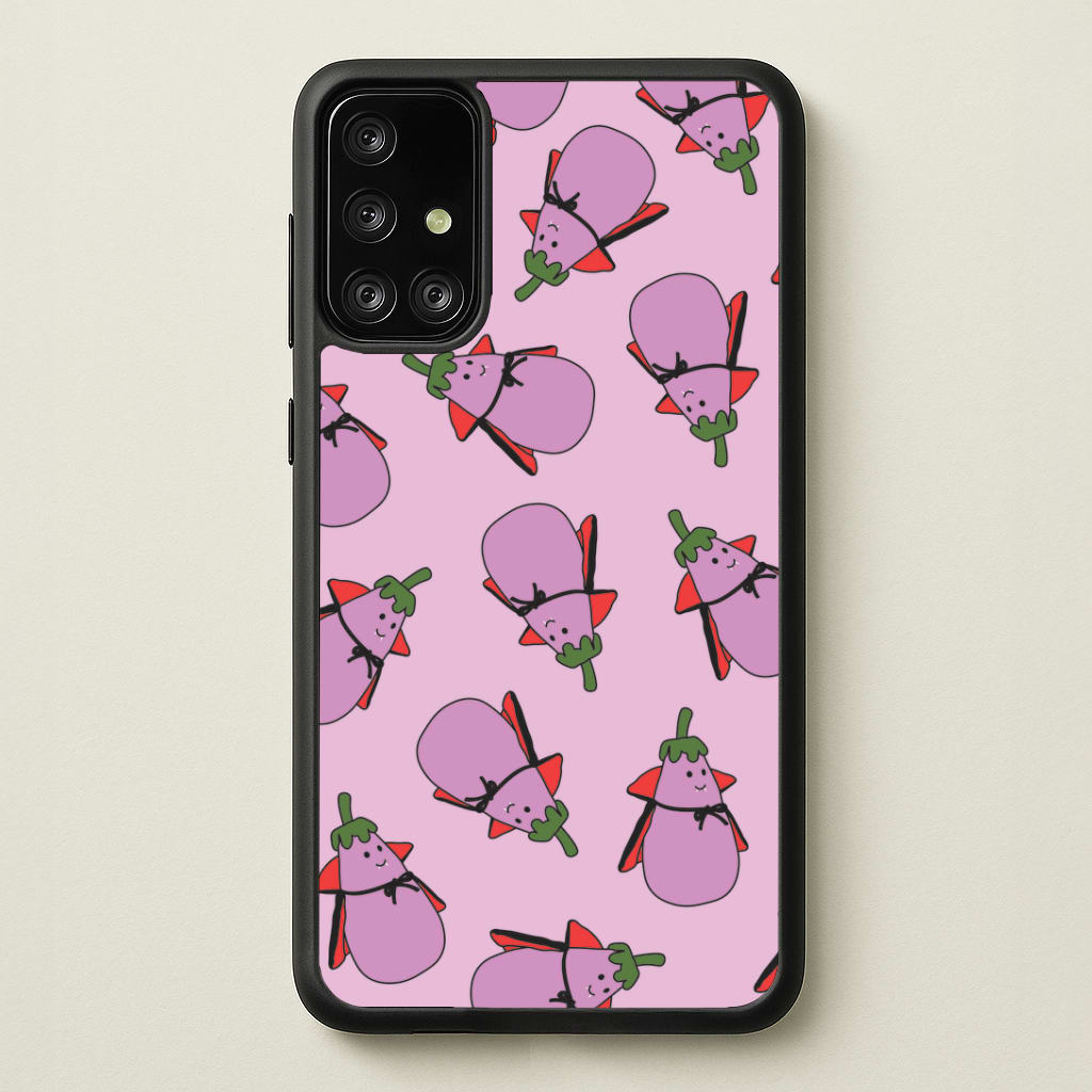 Vampire Vegetable Pattern - Halloween Galaxy A71 Case