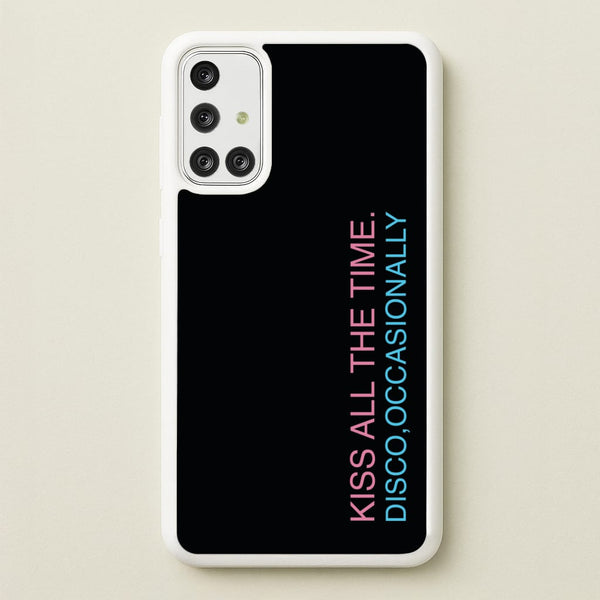 Disco Occasionally Text Galaxy A71 Case