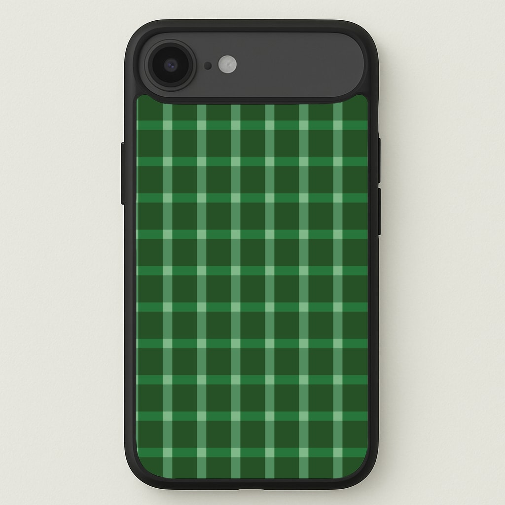 Dark Green Tartan Christmas Pattern iPhone 17 Air Case