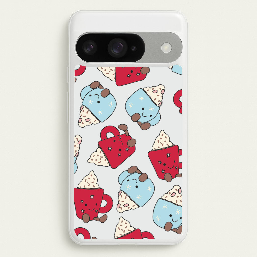 Christmas Drinks Plushies Pattern Google Pixel 10 / 10 Pro Case