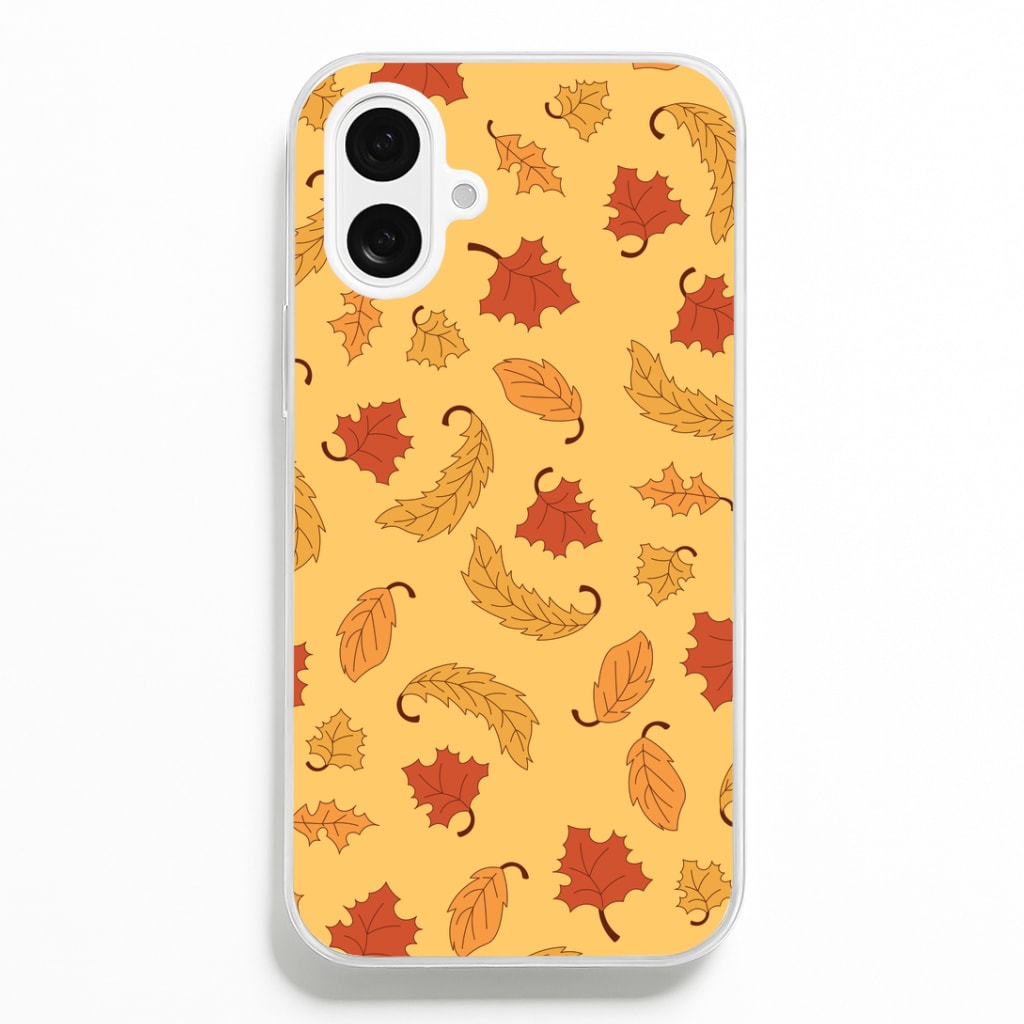 Leaves Assortment Pattern iPhone 16 Plus Case