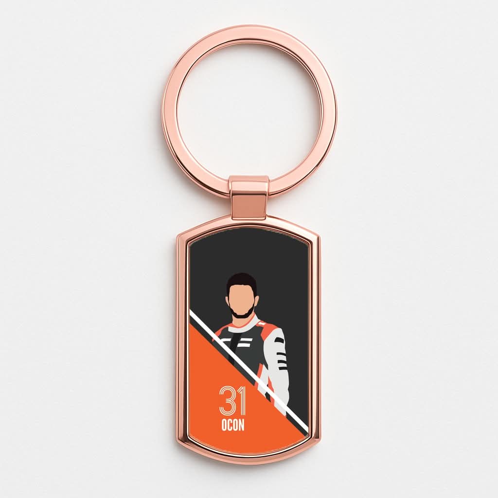 Ocon 2026 Rose Gold Keyring