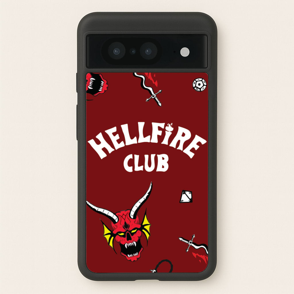 Hellfire Club Icons Collage Red Google Pixel 8 Case