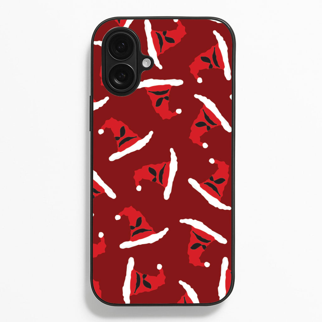 Sorting Christmas Hat Pattern iPhone 16 Plus Case