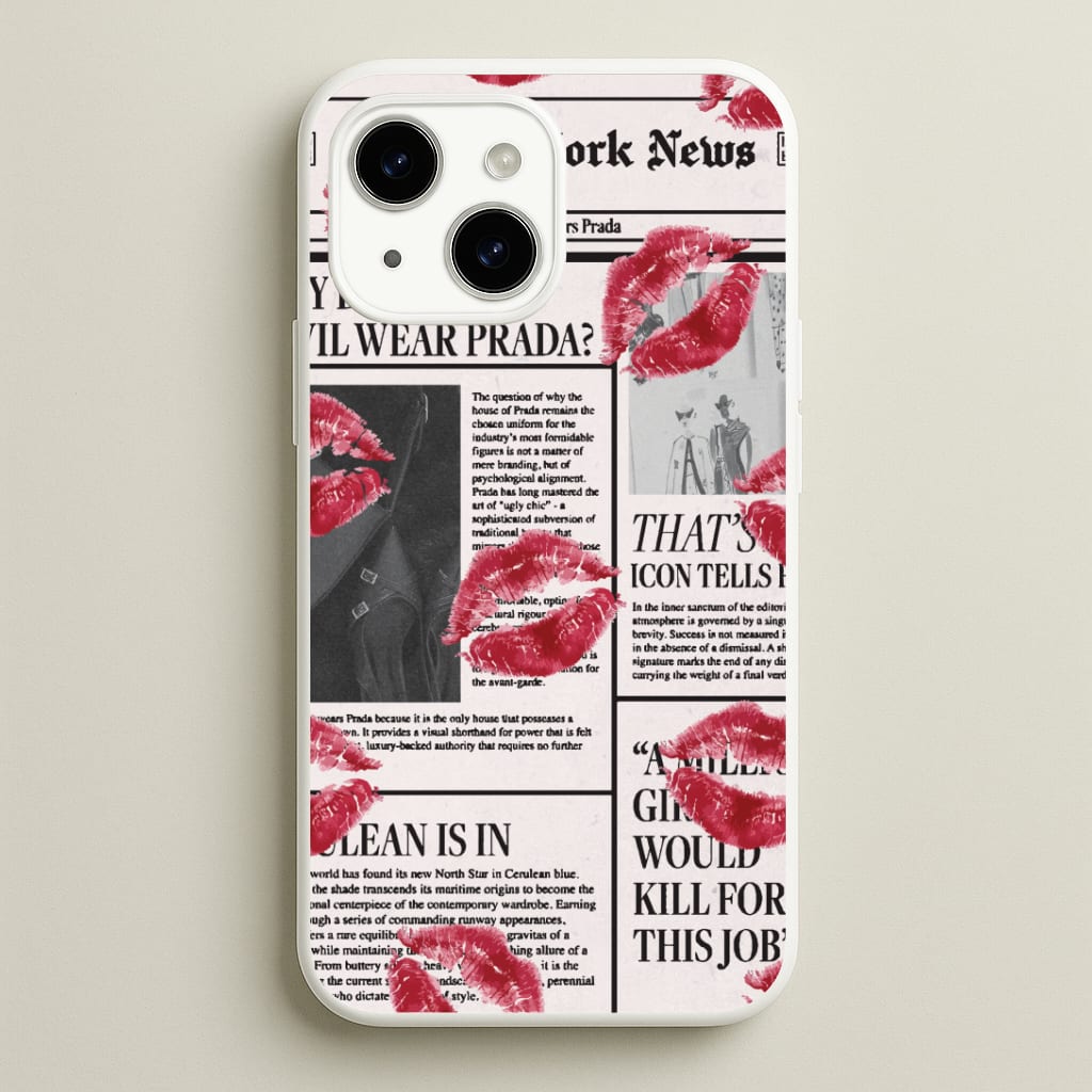 Headline Kisses iPhone 15 Case