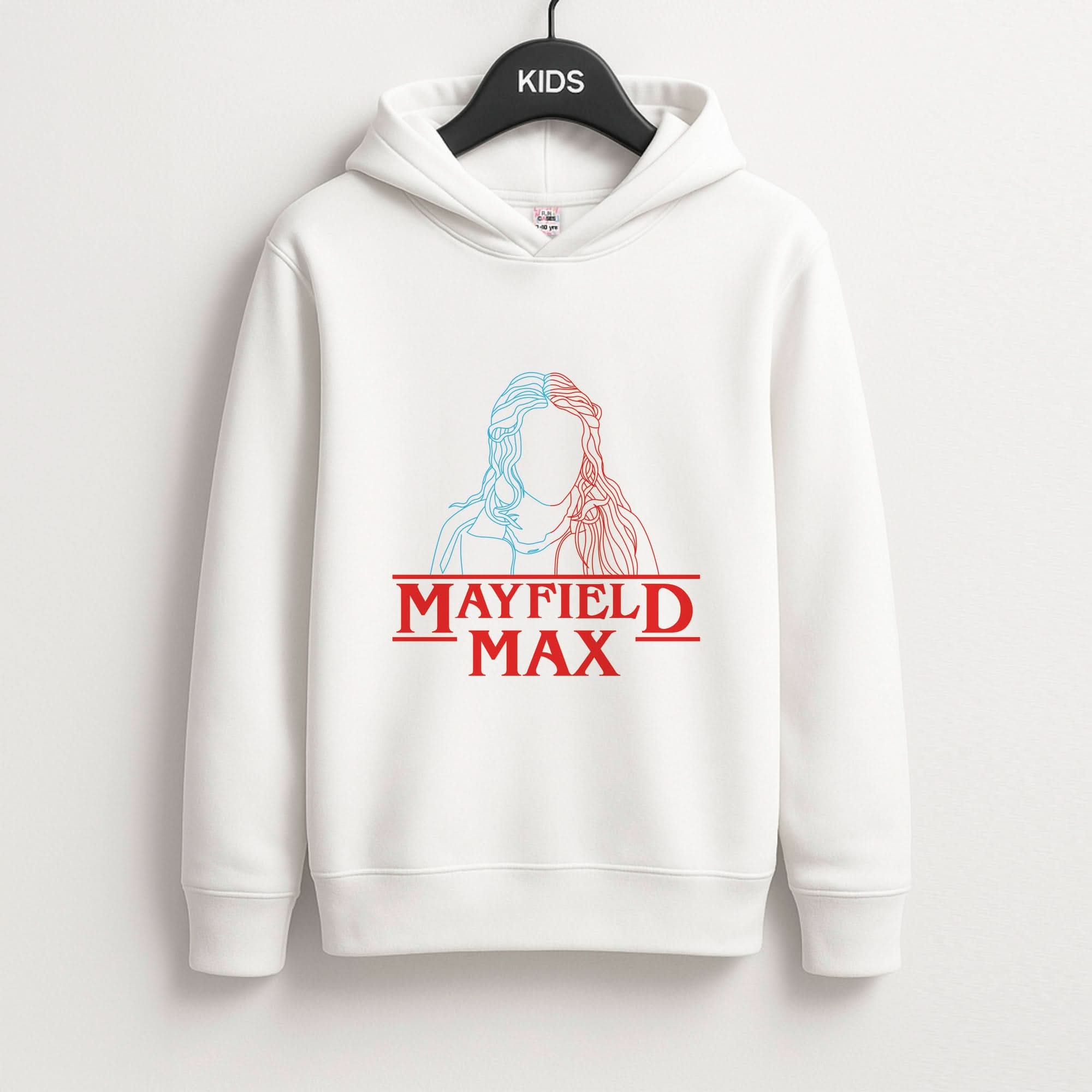 Blue And Red Max Kids Hoodie