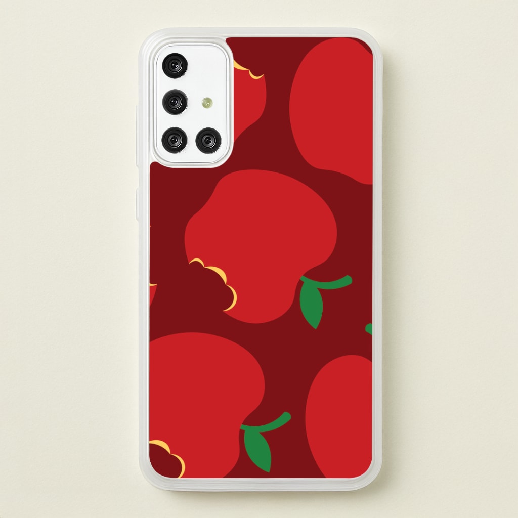 Teacher Apples Pattern Galaxy A71 Case