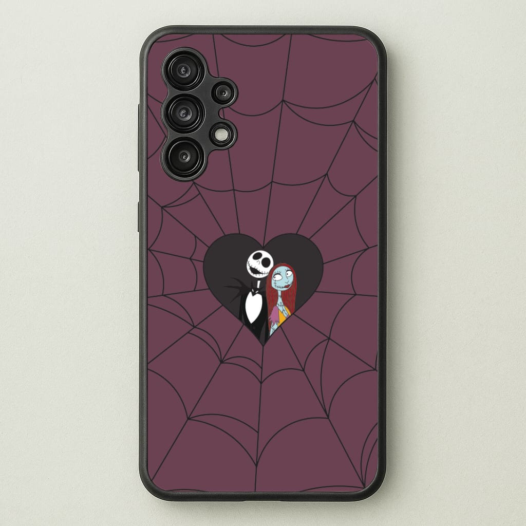 J And S Cobweb Heart Galaxy A13 Case