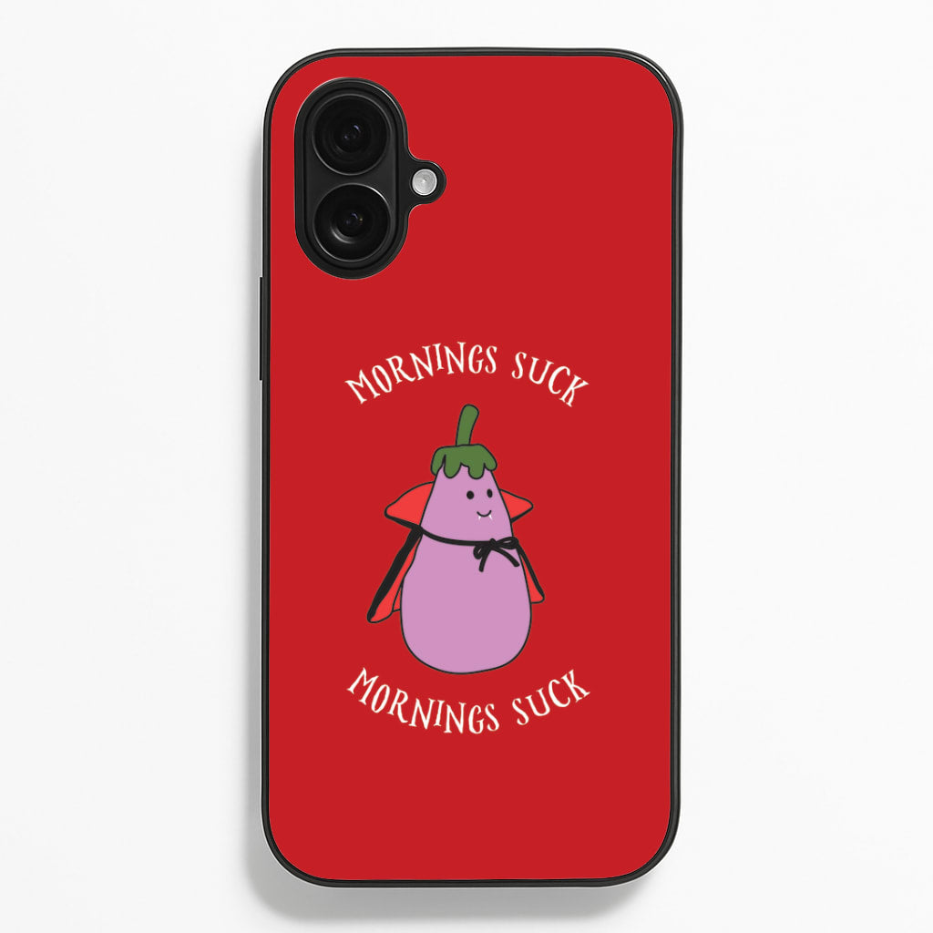 Mornings Suck Plush - Halloween iPhone 16 Plus Case