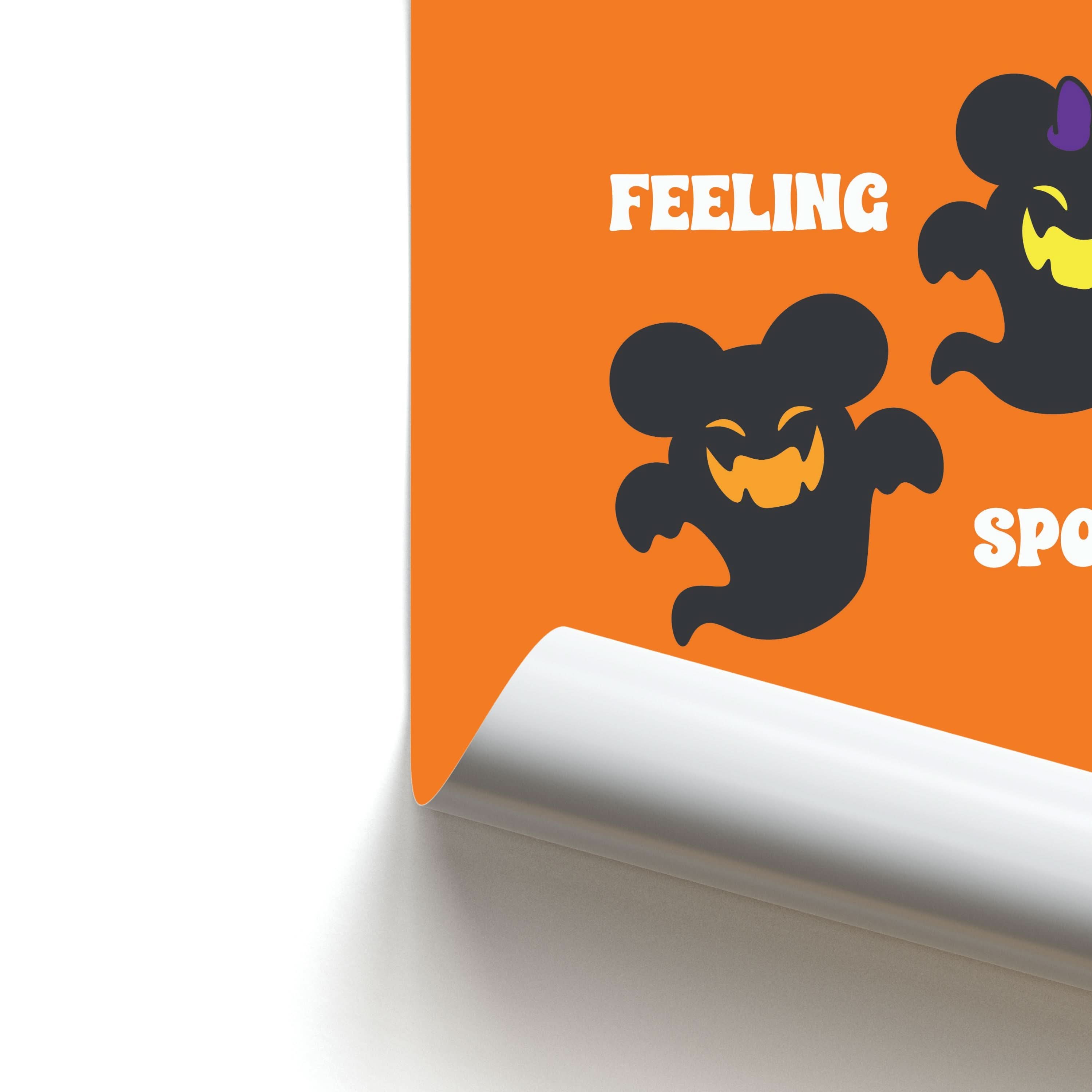 Feeling Spooky Mouse Ghosts Poster