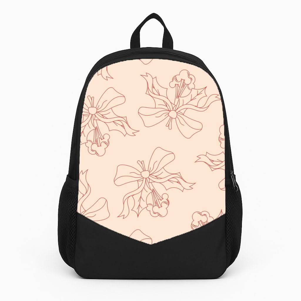 Cartoon Mouse Holly Pattern Backpack