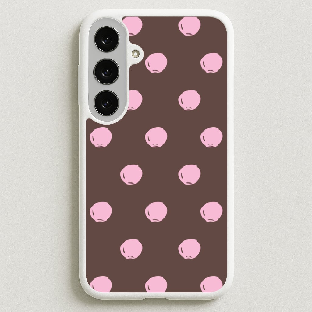 Chocolate & Strawberry Buttons Galaxy S25FE Case