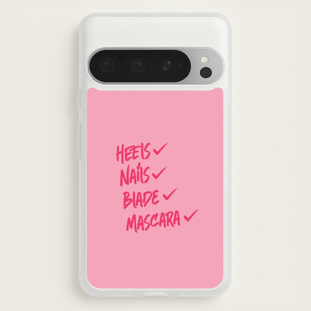 Heels, Nails, Blade, Mascara Google Pixel 9 Pro XL Case