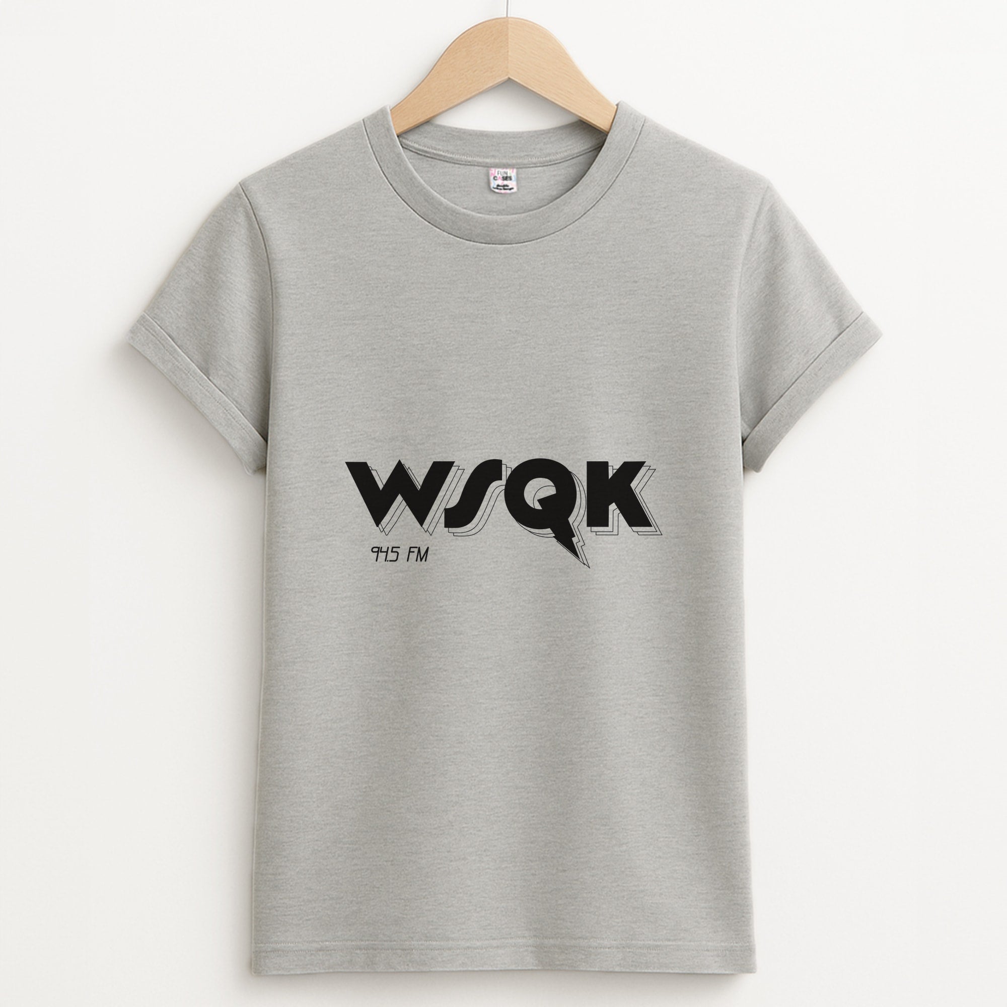 WSQK Radio Unisex Grey T-Shirt