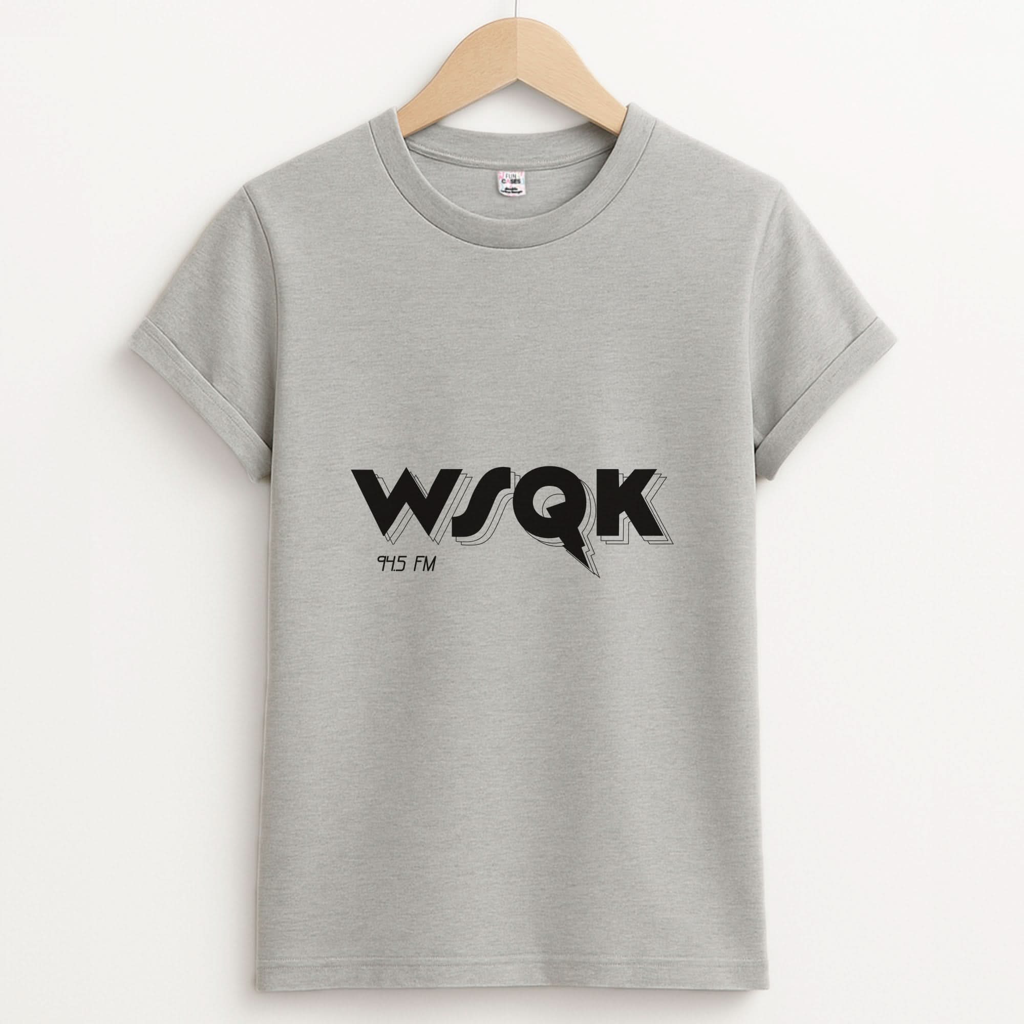 WSQK Radio Unisex Grey T-Shirt
