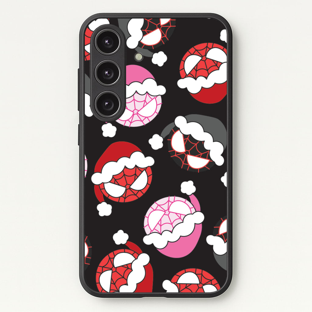 Spider Heroes Christmas Pattern Galaxy S24 Case
