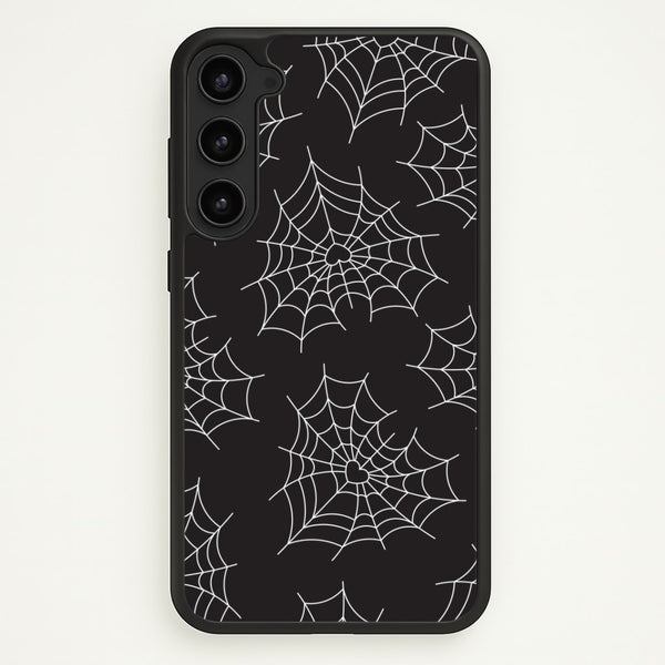 Spiderweb Hearts Pattern Galaxy S23 Plus Case
